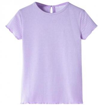 Camiseta Niña Lila Escote Redondo 116