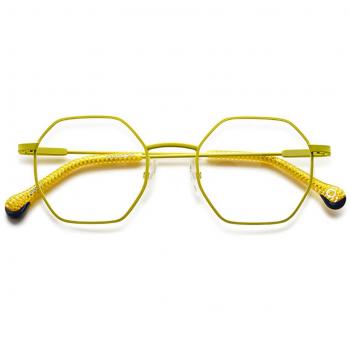 Etnia Barcelona Giggle YW Men's Yellow Eyeglasses Size 48
