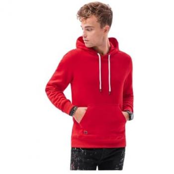 Ombre Sweatshirt mit Kapuze Rot