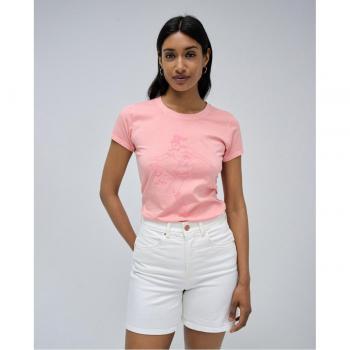 Camiseta de mujer con efecto tie dye y dibujo frontal de Salsa Jeans