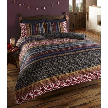 Multi-Colored Ethnic Indian Print Quilt Cover Set