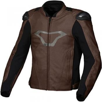 Veste cuir perforée Macna Aviant Air brun 58