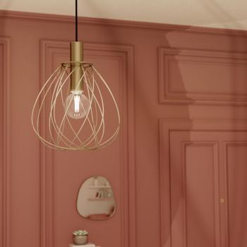 E27 Merone Lampadario Inspire Nero