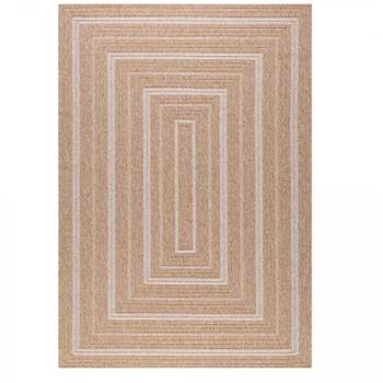 Tapis Jute Art 5 Beige et Blanc 160x230