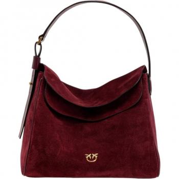 Big Leaf Hobo Bag Burgundy