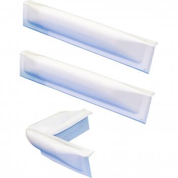 Dock Edge 3-piece bumper kit: 1 corner piece, 2 straight pieces (18 inches each), total length 24 inches