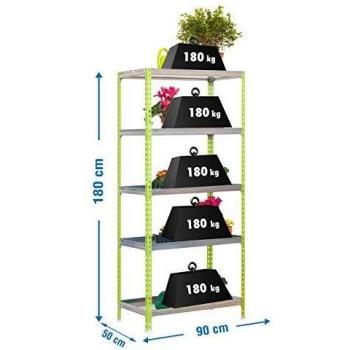Kit de Estantería SimonRack SI1631, 1800 x 900 x 500 mm