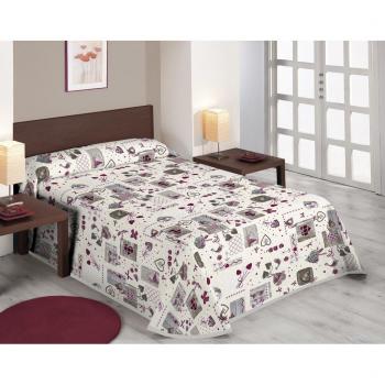 Copriletto da Cucina Sabanalia Love in Mix Cotone e Poliestere, Taglia 150-250x280 cm Multicolore
