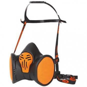 Topco Atemschutzmaske mit Filter FFA1P3 RD EN 405:2001 + A1:2009 – Schwarz