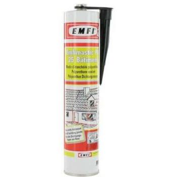 Mastic Polyuréthane EMFI Noire 25 Bâtiment 300 ml (Pack 5)