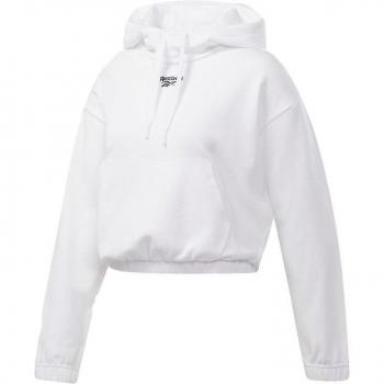 Damen Cropped Sweater mit Kapuze in Weiß von Reebok