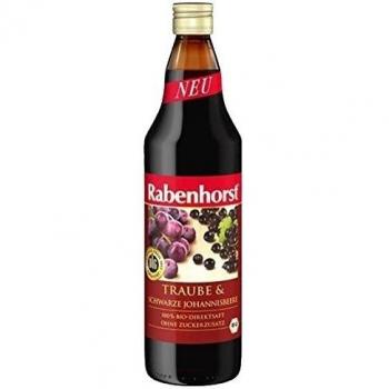 Zumo de Grosella Negra y Uva Roja Ecológico 750 ml Rabenhorst