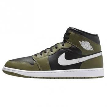 Jordan Aj1 Herren – Schwarzer Leder‑Schuh, 42 Foot Locker Edition