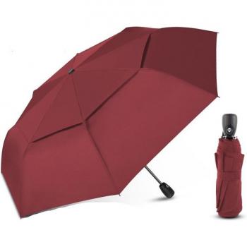 Frauen Regenschirm mit doppelter Schicht und Automatik