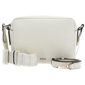 BOSS Handtasche aus Rindsleder in unifarbenem Design, Größe 1