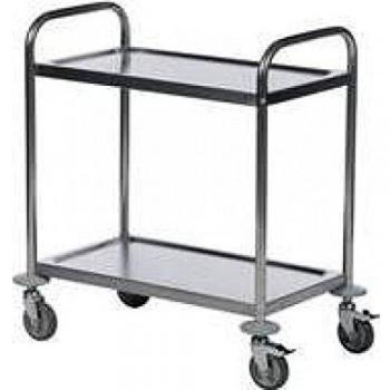 Economy Stainless Steel 2-Shelf Trolley 375608