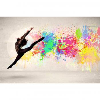 Queence Acrylglasbild »Graffiti-Tanz der Frau«