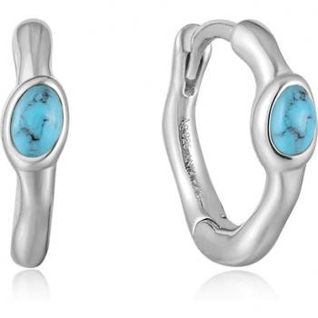 Ania Haie Turquoise Wave Huggie Earrings