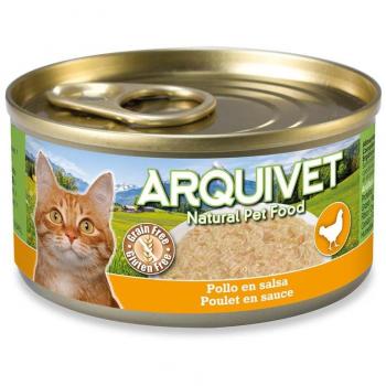 Piatto umido di pollo e salsa per gatti, 80g