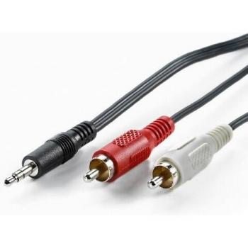 Nilox Cavo Audio Nero 1.5m con Jack 3.5mm a 2xRCA