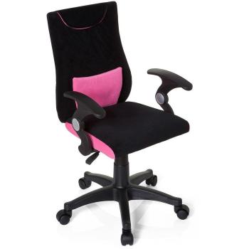 Kiddy Pro AL Kinderschreibtischstuhl – ergonomisch, höhenverstellbar – schwarz/pink