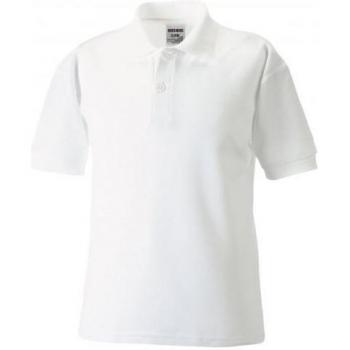 Jerzees Schoolgear kinder poloshirt 65/35 bordeaux 1-2 jaar
