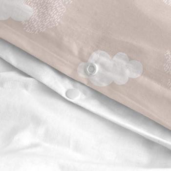 Parure housse de couette Happyfriday 2 pièces 100% Coton Rose