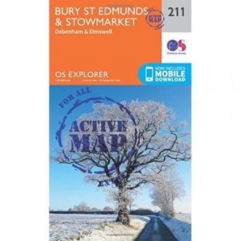 Ordnance Survey Map of Bury St Edmunds & Stowmarket
