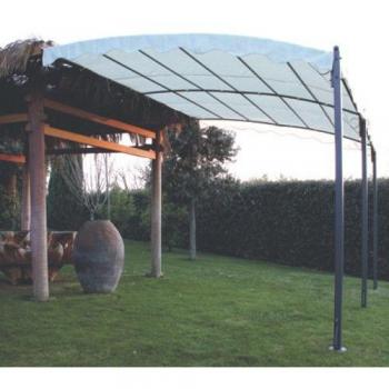 Pergola Papillon 3 × 4 m – Fixation murale Minorca