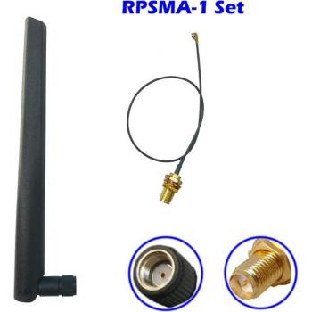 Antena 20cm 5dbi Doble Banda 2.4G/5G MHF4 a SMA