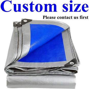 Silver-Blue 0.32mm PE Garden Shade Cloth