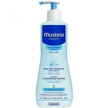 Mustela bébé – Reinigungsfluid ohne Ausspülen für normale Haut – Gesicht und Windelbereich (1 x 500 ml)