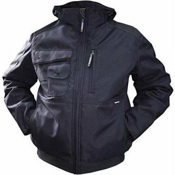 Dassy Mantel Austin Nachtblau/Schwarz Größe M