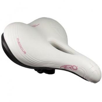 Citta Cyclisme Aerospot Femme Selle de Course Gel Blanc Rose