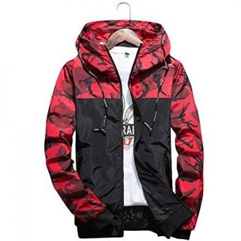 ShePretty Herren Herbst‑Frühling Windbreaker – Camouflage Jacke