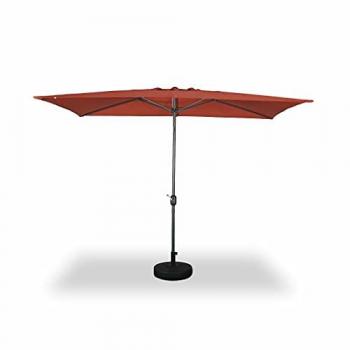 Sweeek 300x198x243 cm Terracotta Touquet 2x3m Centre‑Pole Parasol