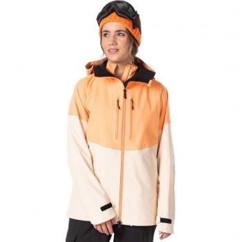 Rossignol Damen-Outdoor-Kapuzenjacke „Rallybird“ – Orange, XL