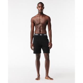 Pantalón corto Lacoste negro de algodón suave