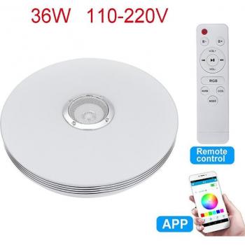 36/60W Dimmable LED Ceiling Light with Music Sync and Bluetooth