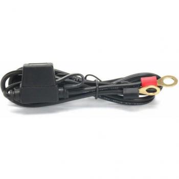 Motorrad Batterie Ladegerät Kabel Dustproof Ersatz Zubehör Schwarz 12-24V 10A