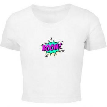 Merchcode Comic Cropped Tee für Damen