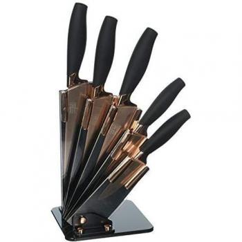 Brooklyn Series 5-Piece Knife Set with Rose Gold Trim and Matching Blades by Taylors Eye Witness