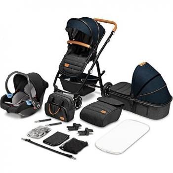Passeggino 3 in 1 Lionelo Amber Blu Navy