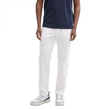 Tom Tailor Denim Relaxed Tapered Hose, weiß, Uni, Gr. XXL