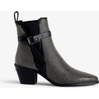 Zadig & Voltaire – Bottines Nocturnes Tyler, Noir, 41 Femme