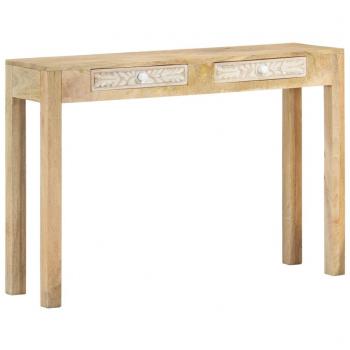 Vida XL Mango-Brown Console Table 110x30x75cm – Solid Bleached Wood