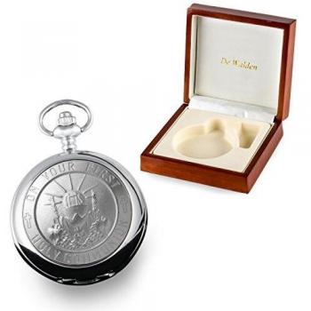 Wooden Box Pocket Watch for First Holy Communion by WaldenBoy