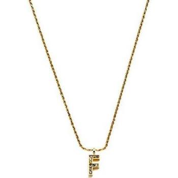 Collar inicial F Pertegaz 41 cm mujer dorado