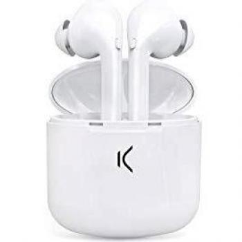 KSIX TrueBud Pro – Wireless Earbuds with Mic (White)