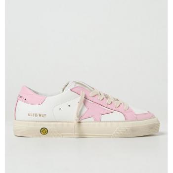 Golden Goose May Leather Pink Sneaker, Kid's Size 31 (Male)